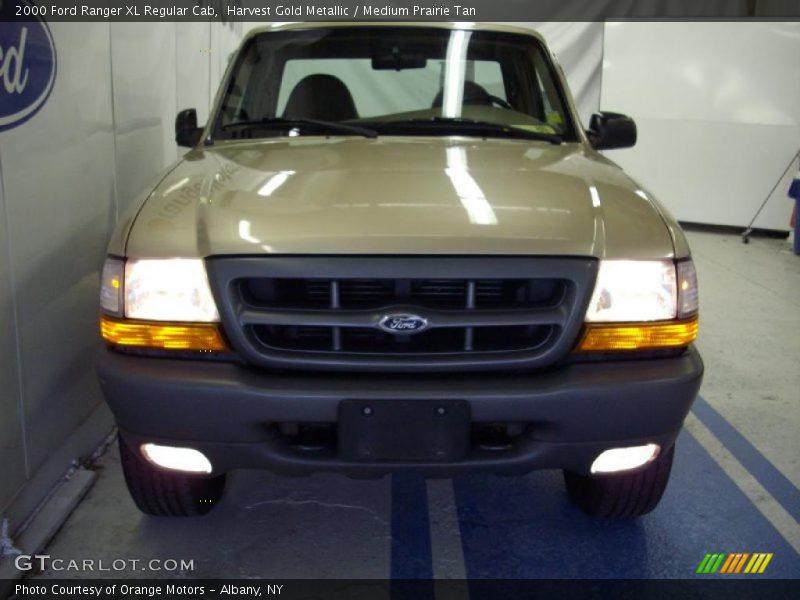 Harvest Gold Metallic / Medium Prairie Tan 2000 Ford Ranger XL Regular Cab