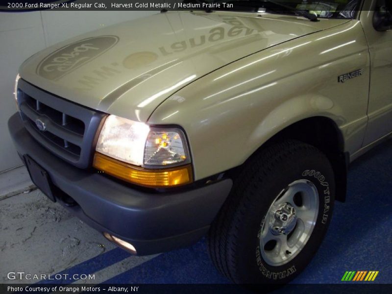 Harvest Gold Metallic / Medium Prairie Tan 2000 Ford Ranger XL Regular Cab