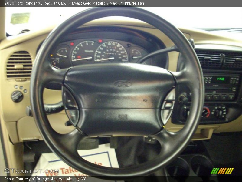 Harvest Gold Metallic / Medium Prairie Tan 2000 Ford Ranger XL Regular Cab