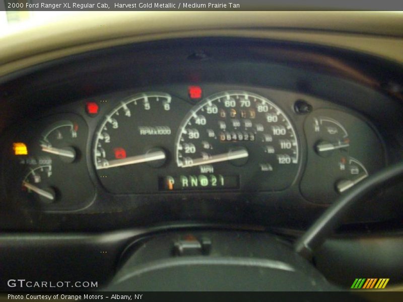 Harvest Gold Metallic / Medium Prairie Tan 2000 Ford Ranger XL Regular Cab