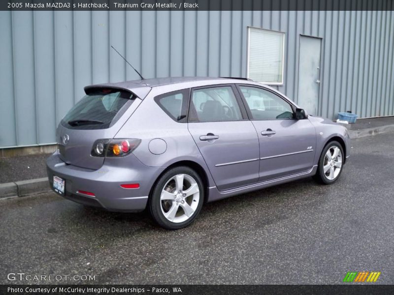 Titanium Gray Metallic / Black 2005 Mazda MAZDA3 s Hatchback