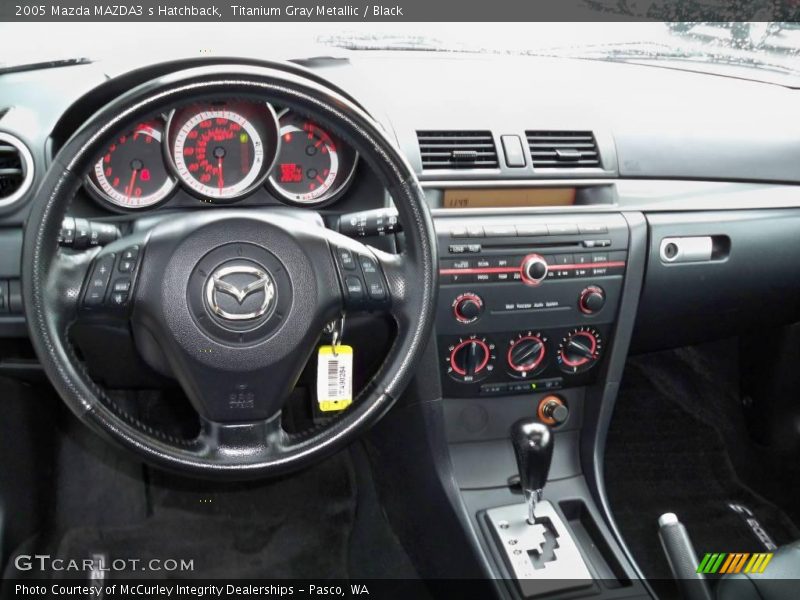 Titanium Gray Metallic / Black 2005 Mazda MAZDA3 s Hatchback