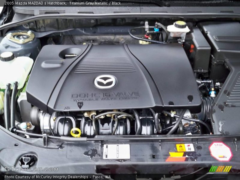 Titanium Gray Metallic / Black 2005 Mazda MAZDA3 s Hatchback