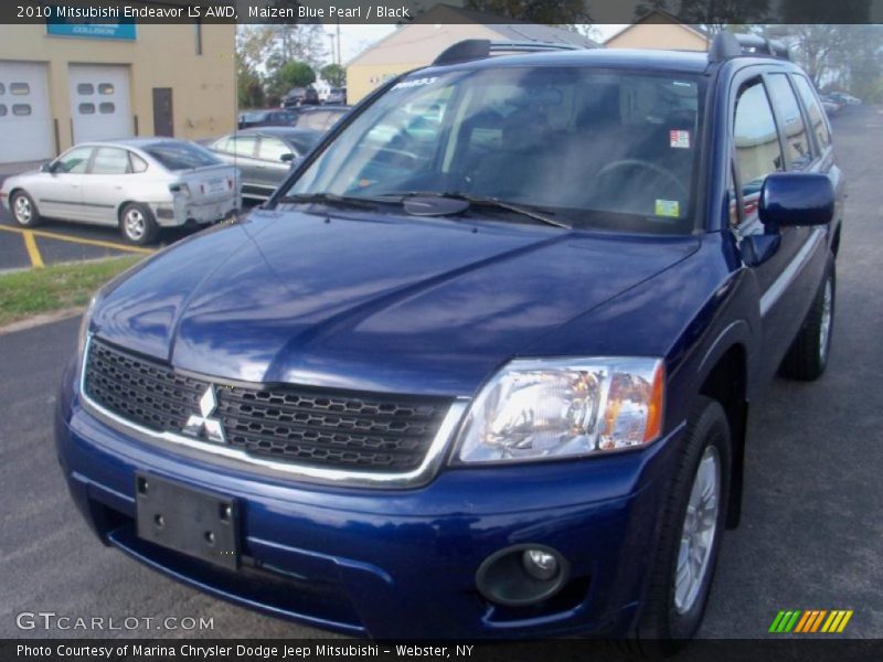 Maizen Blue Pearl / Black 2010 Mitsubishi Endeavor LS AWD