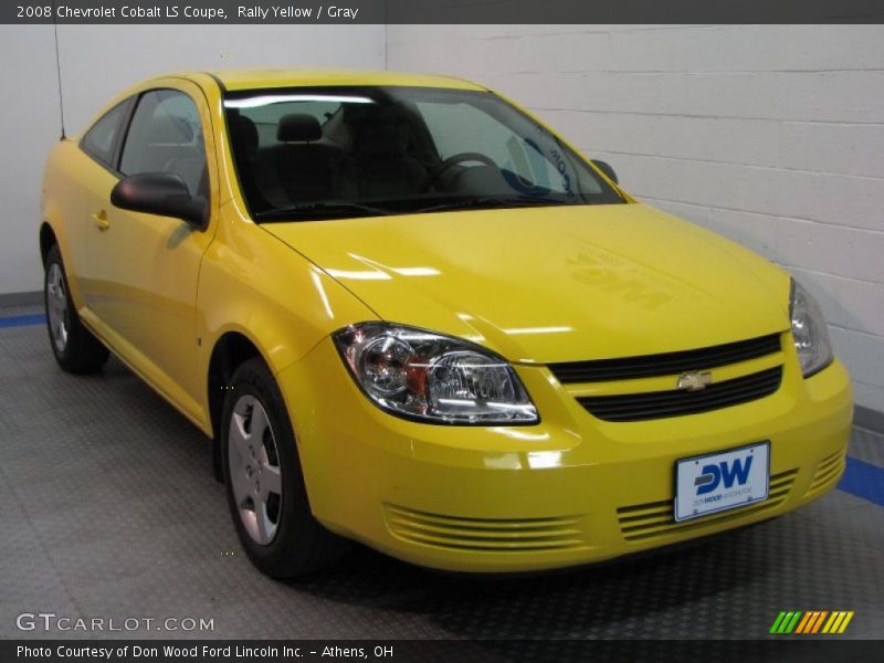 Rally Yellow / Gray 2008 Chevrolet Cobalt LS Coupe