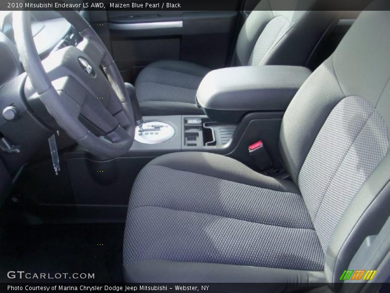 Maizen Blue Pearl / Black 2010 Mitsubishi Endeavor LS AWD