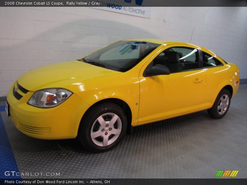 Rally Yellow / Gray 2008 Chevrolet Cobalt LS Coupe