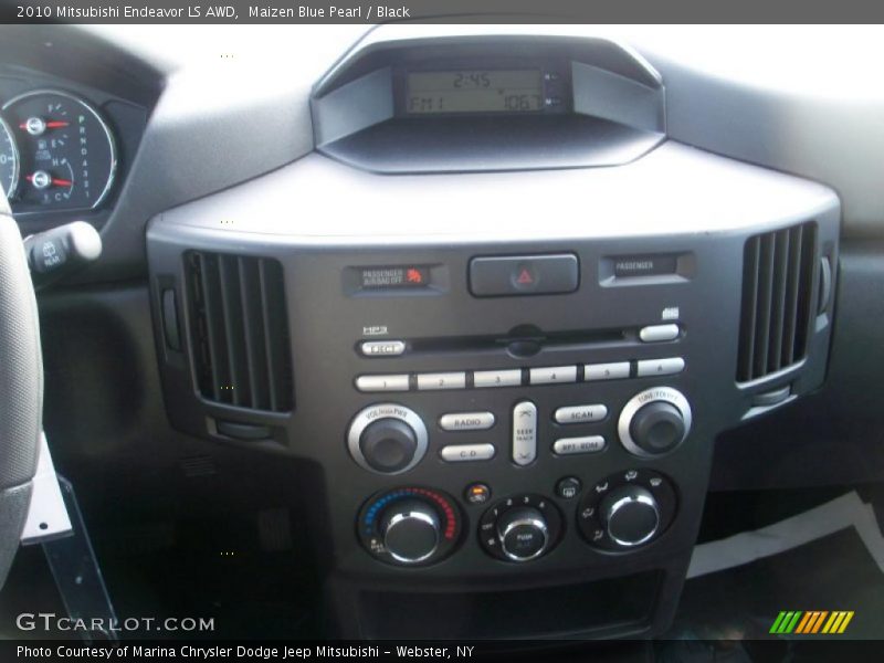 Maizen Blue Pearl / Black 2010 Mitsubishi Endeavor LS AWD