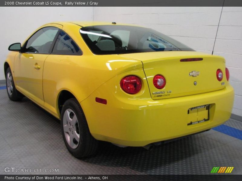 Rally Yellow / Gray 2008 Chevrolet Cobalt LS Coupe