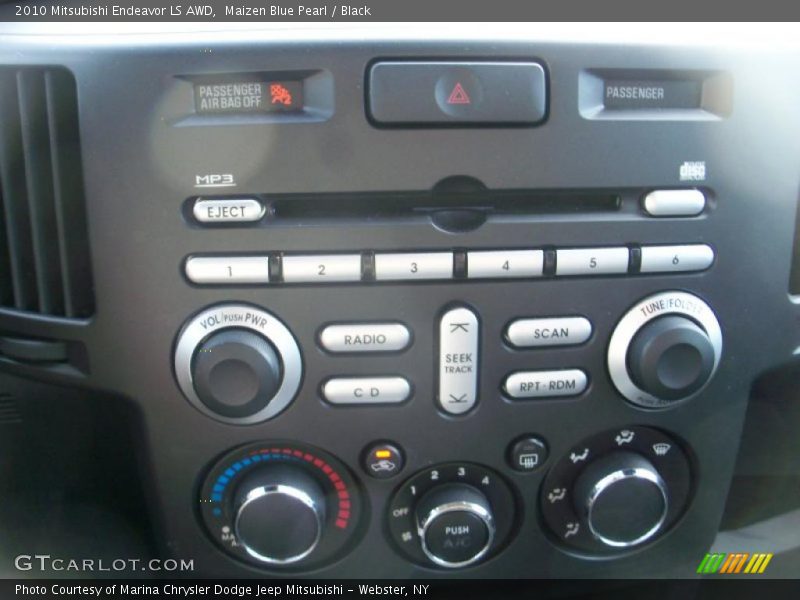 Maizen Blue Pearl / Black 2010 Mitsubishi Endeavor LS AWD