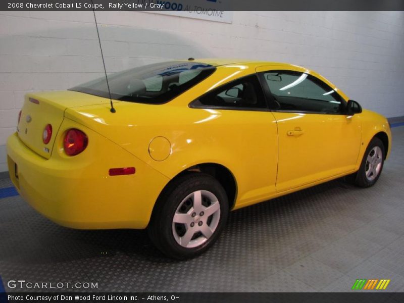 Rally Yellow / Gray 2008 Chevrolet Cobalt LS Coupe