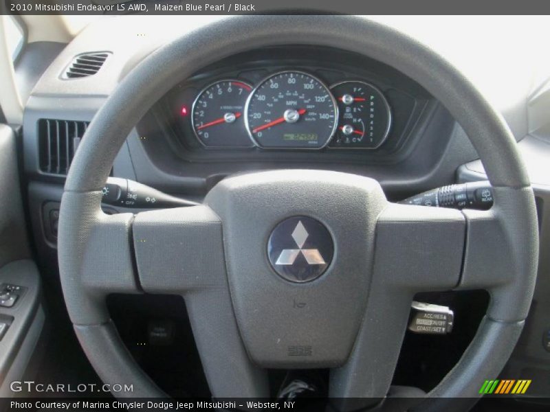 Maizen Blue Pearl / Black 2010 Mitsubishi Endeavor LS AWD