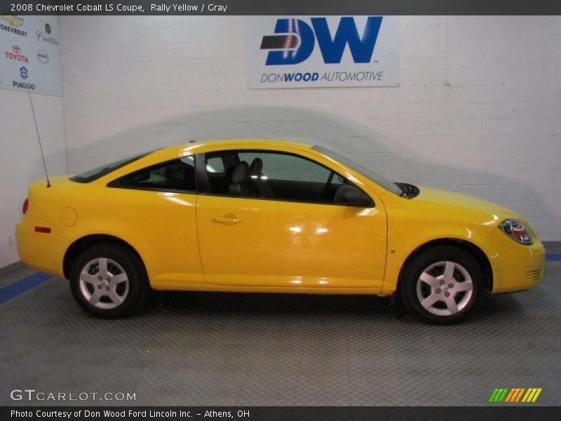 Rally Yellow / Gray 2008 Chevrolet Cobalt LS Coupe