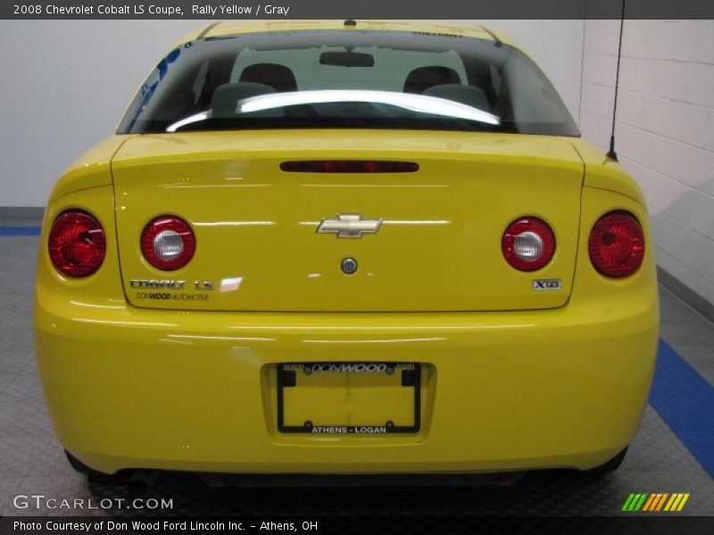 Rally Yellow / Gray 2008 Chevrolet Cobalt LS Coupe