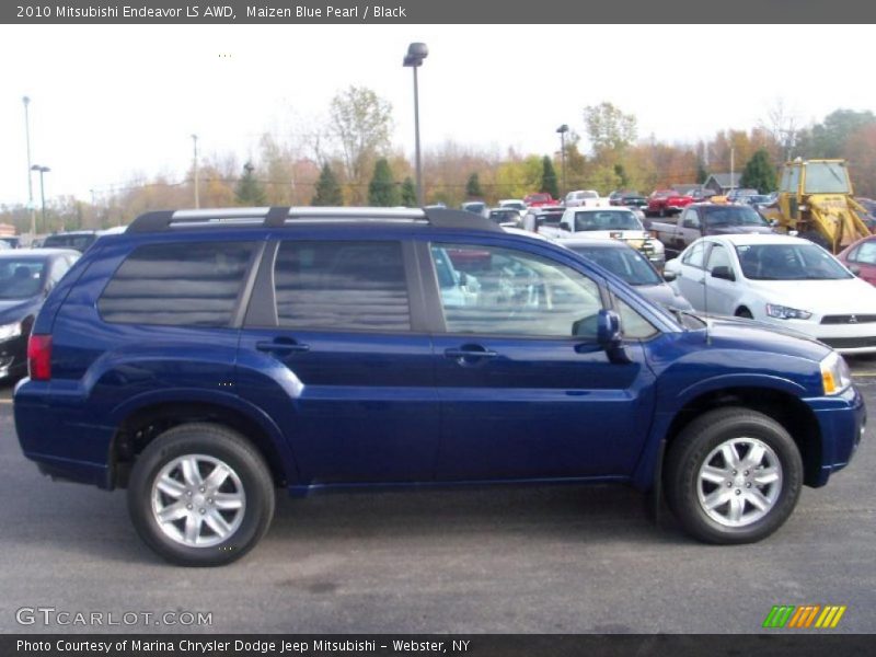 Maizen Blue Pearl / Black 2010 Mitsubishi Endeavor LS AWD