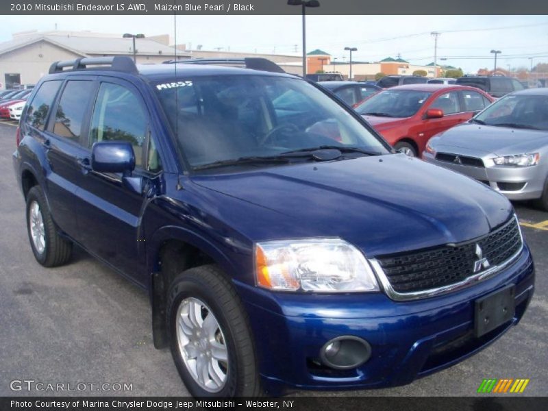 Maizen Blue Pearl / Black 2010 Mitsubishi Endeavor LS AWD