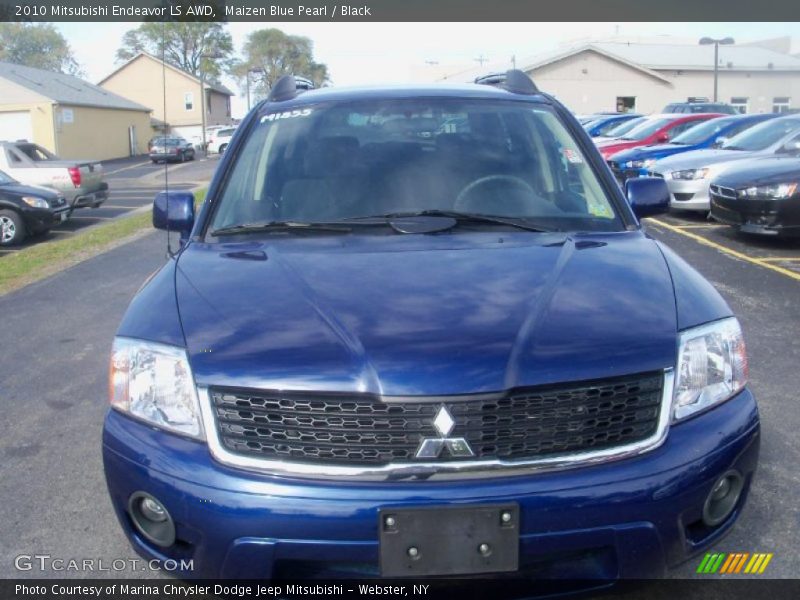 Maizen Blue Pearl / Black 2010 Mitsubishi Endeavor LS AWD