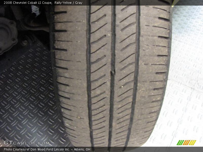 Rally Yellow / Gray 2008 Chevrolet Cobalt LS Coupe