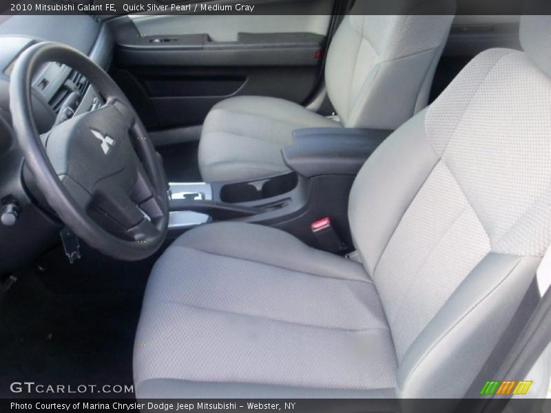 Quick Silver Pearl / Medium Gray 2010 Mitsubishi Galant FE