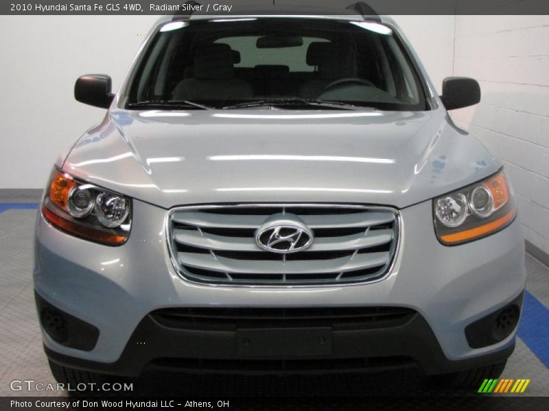 Radiant Silver / Gray 2010 Hyundai Santa Fe GLS 4WD