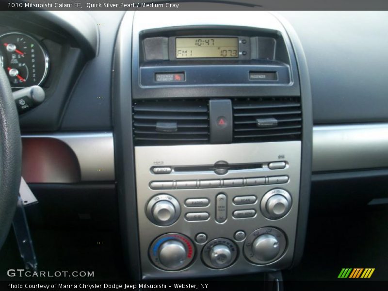 Quick Silver Pearl / Medium Gray 2010 Mitsubishi Galant FE