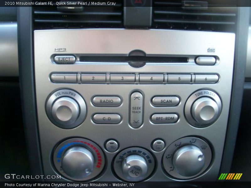 Controls of 2010 Galant FE