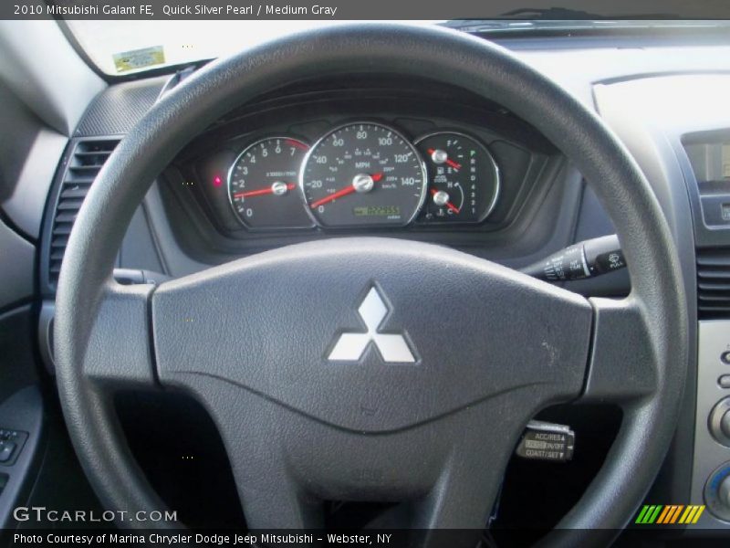 Quick Silver Pearl / Medium Gray 2010 Mitsubishi Galant FE