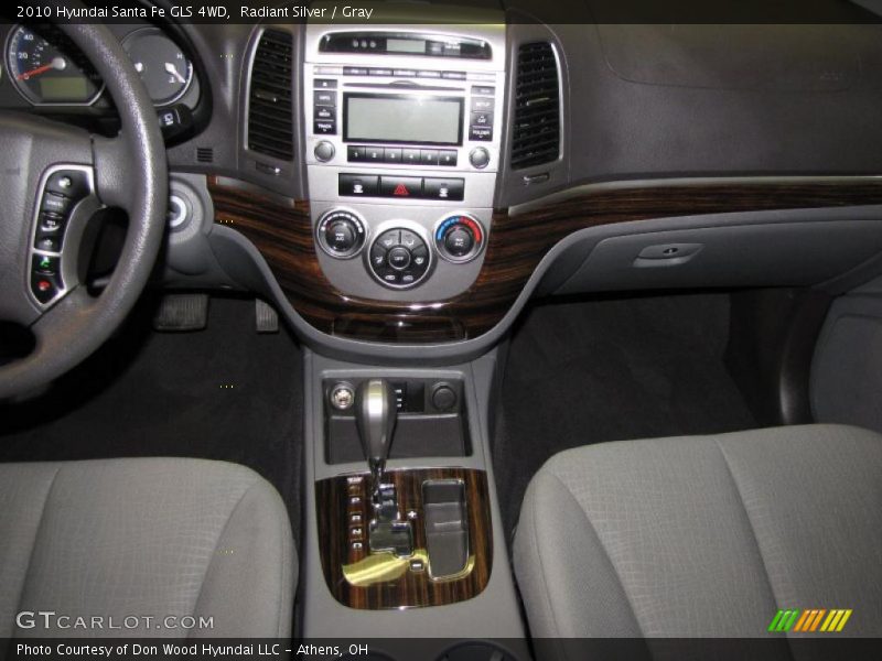 Radiant Silver / Gray 2010 Hyundai Santa Fe GLS 4WD