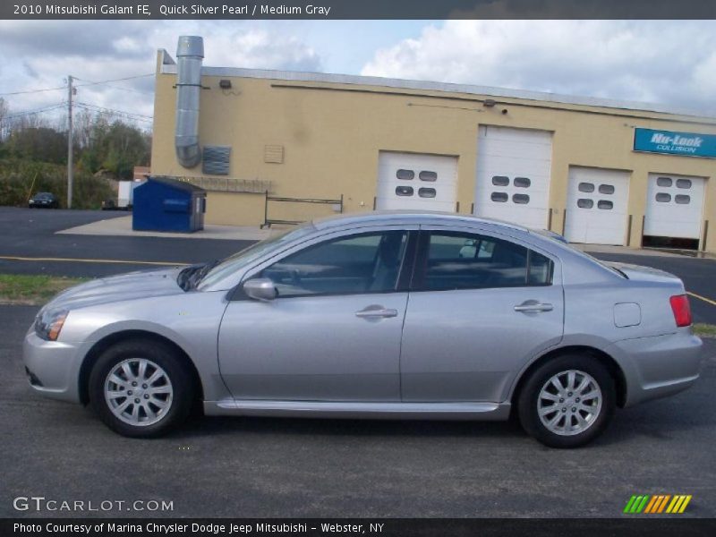 Quick Silver Pearl / Medium Gray 2010 Mitsubishi Galant FE
