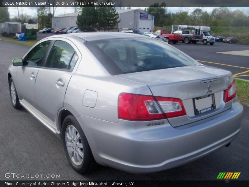 Quick Silver Pearl / Medium Gray 2010 Mitsubishi Galant FE