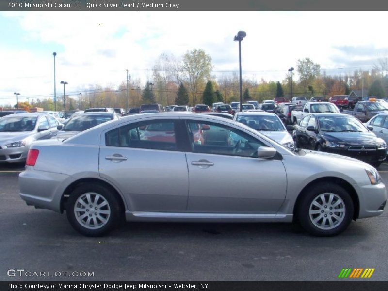 Quick Silver Pearl / Medium Gray 2010 Mitsubishi Galant FE