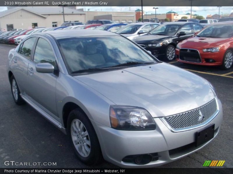 Quick Silver Pearl / Medium Gray 2010 Mitsubishi Galant FE