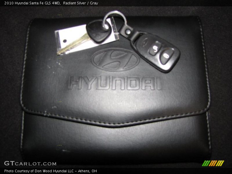 Radiant Silver / Gray 2010 Hyundai Santa Fe GLS 4WD