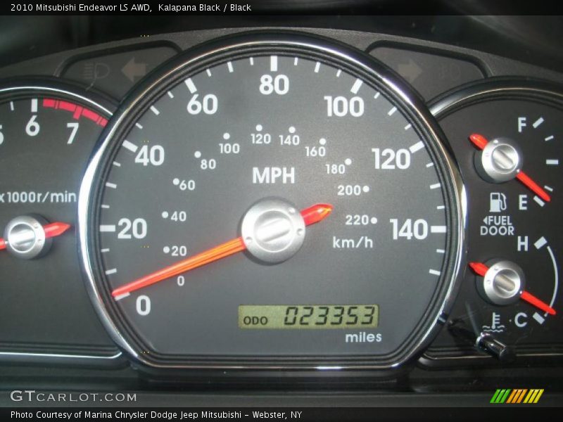 Kalapana Black / Black 2010 Mitsubishi Endeavor LS AWD
