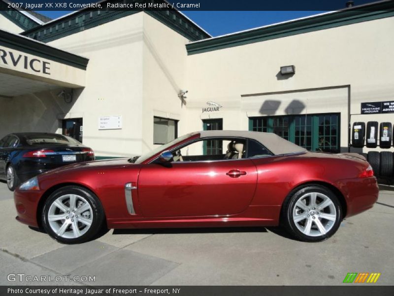 Radiance Red Metallic / Caramel 2007 Jaguar XK XK8 Convertible