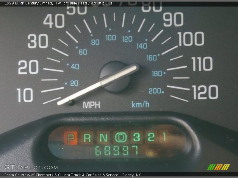 Twilight Blue Pearl / Adriatic Blue 1999 Buick Century Limited