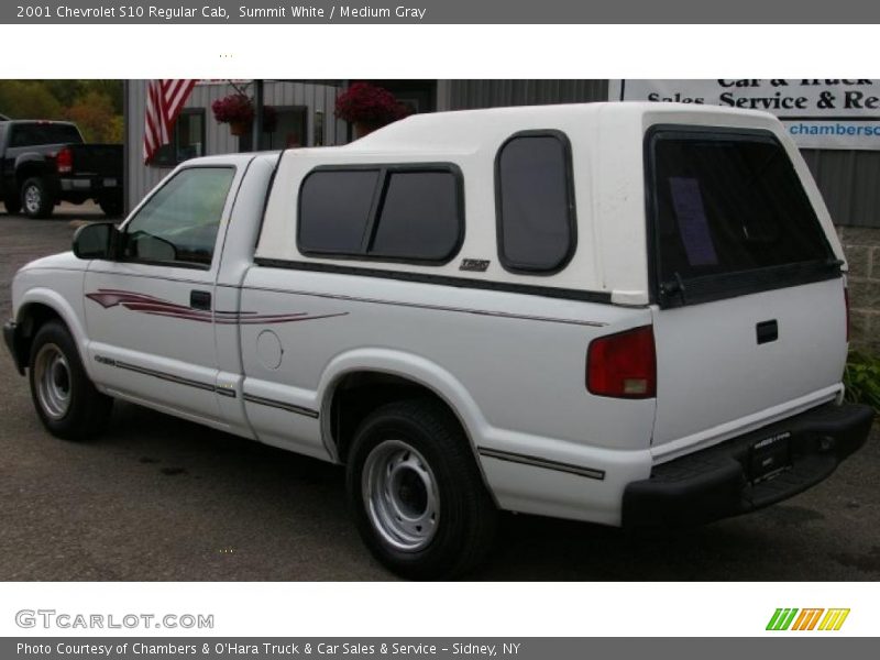 Summit White / Medium Gray 2001 Chevrolet S10 Regular Cab