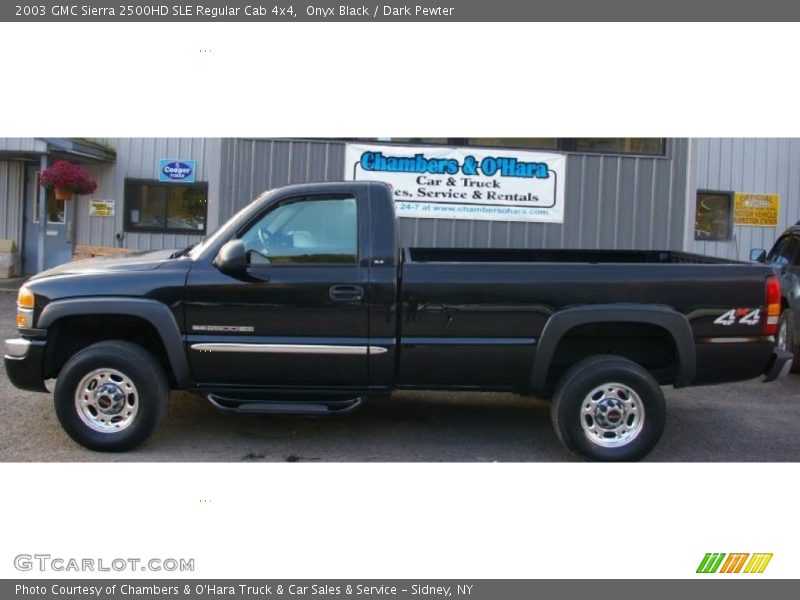 Onyx Black / Dark Pewter 2003 GMC Sierra 2500HD SLE Regular Cab 4x4