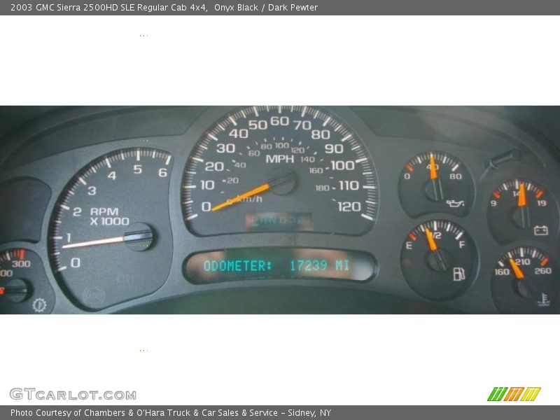 Onyx Black / Dark Pewter 2003 GMC Sierra 2500HD SLE Regular Cab 4x4