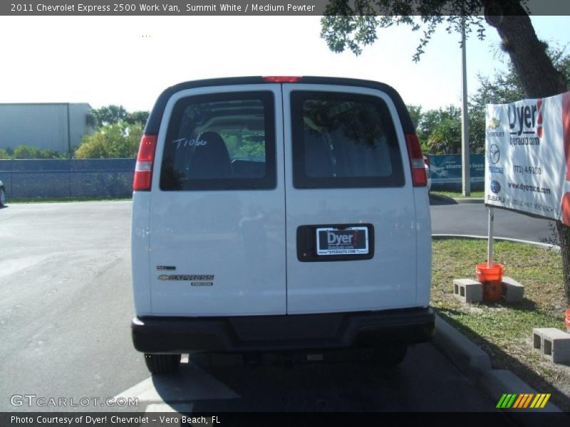 Summit White / Medium Pewter 2011 Chevrolet Express 2500 Work Van