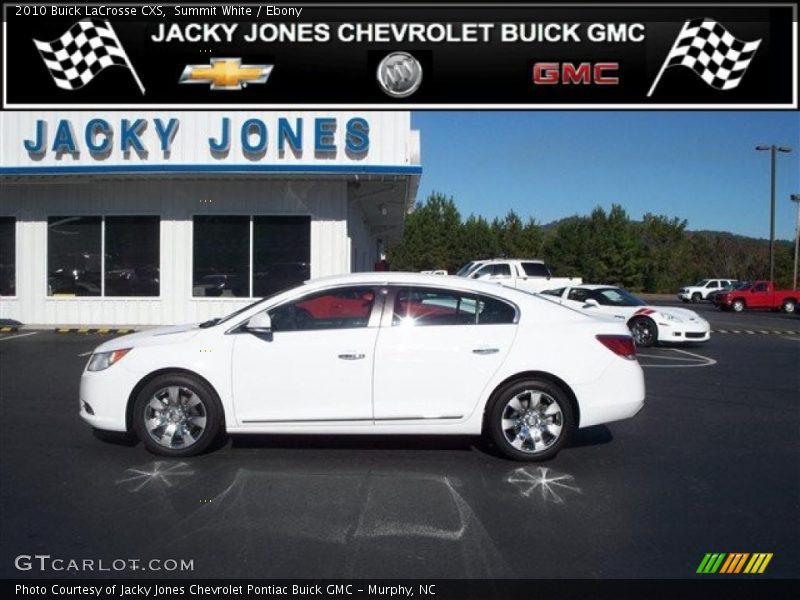 Summit White / Ebony 2010 Buick LaCrosse CXS