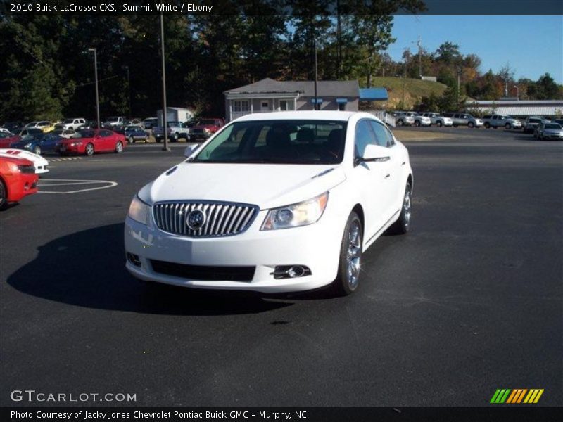 Summit White / Ebony 2010 Buick LaCrosse CXS