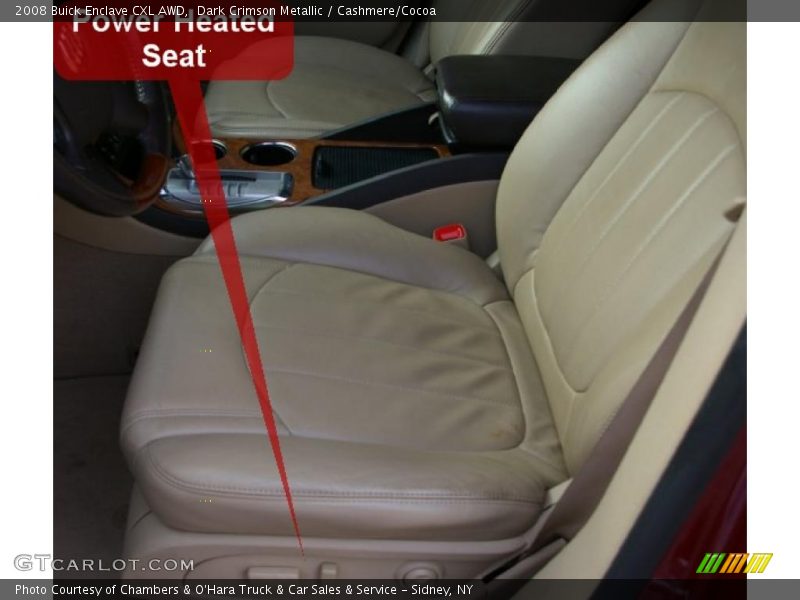 Dark Crimson Metallic / Cashmere/Cocoa 2008 Buick Enclave CXL AWD