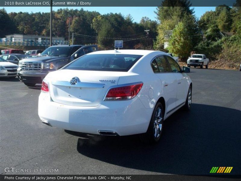 Summit White / Ebony 2010 Buick LaCrosse CXS
