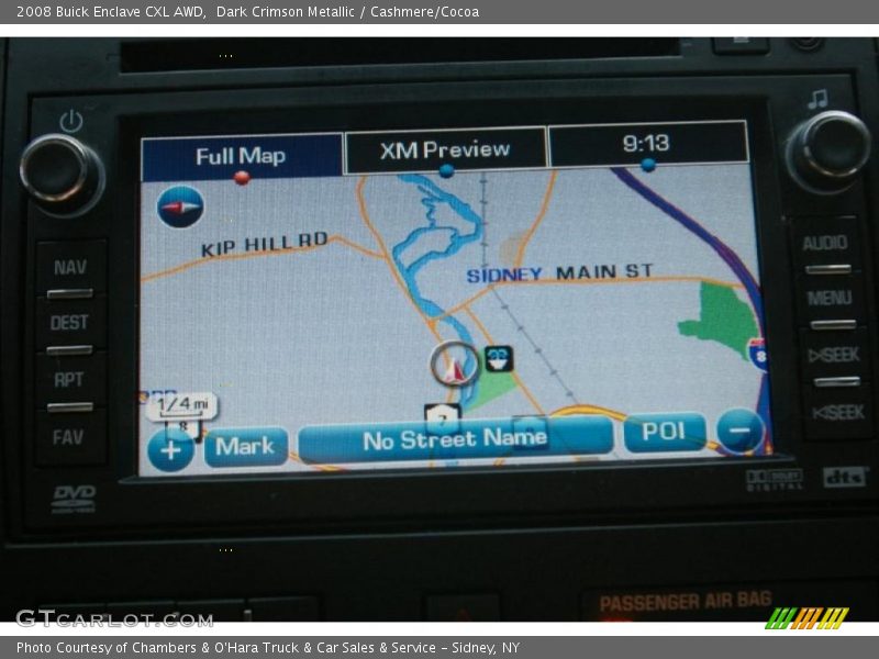 Navigation of 2008 Enclave CXL AWD