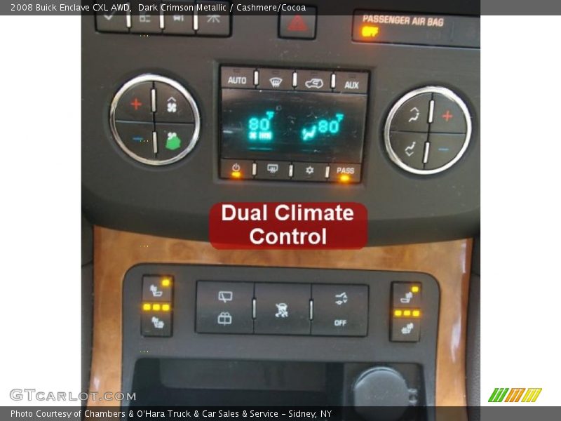 Dark Crimson Metallic / Cashmere/Cocoa 2008 Buick Enclave CXL AWD