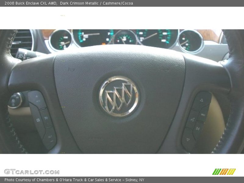 Dark Crimson Metallic / Cashmere/Cocoa 2008 Buick Enclave CXL AWD