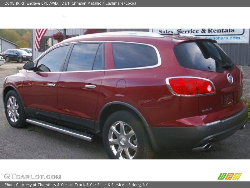 Dark Crimson Metallic / Cashmere/Cocoa 2008 Buick Enclave CXL AWD