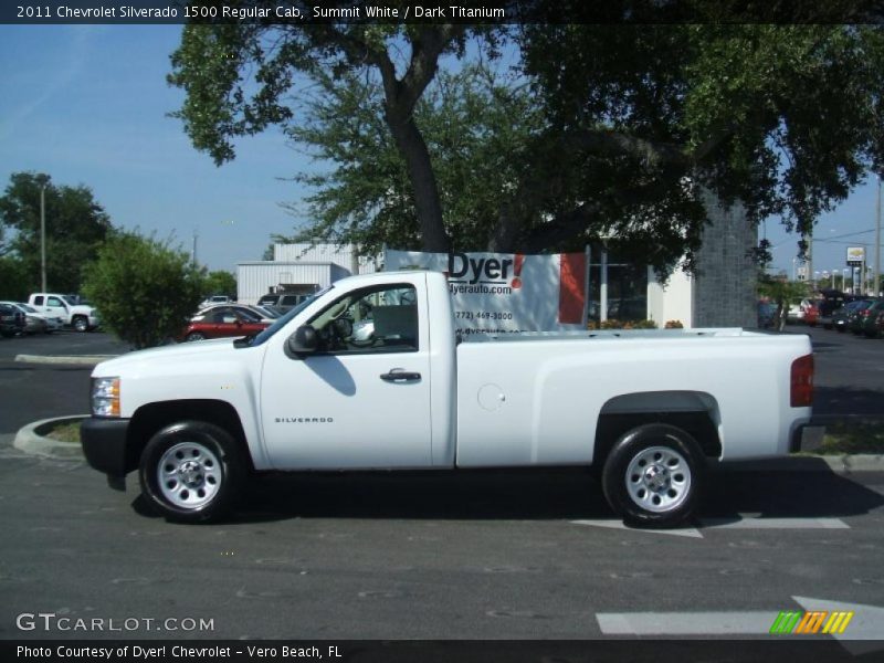 Summit White / Dark Titanium 2011 Chevrolet Silverado 1500 Regular Cab