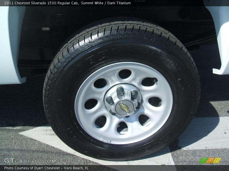 Summit White / Dark Titanium 2011 Chevrolet Silverado 1500 Regular Cab